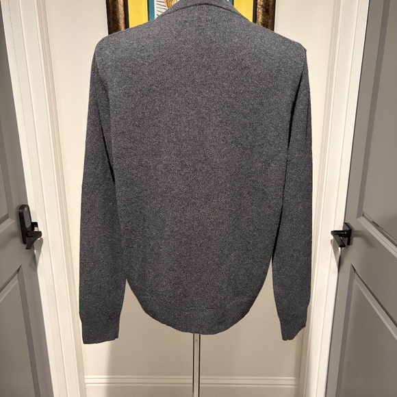 Jcrew midweight charcoal grey cashmere crewneck sweater Size Medium - Brand New - Picture 3 of 4